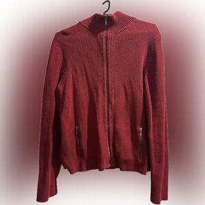 Eddie Bauer Full Zip Knit Sweater